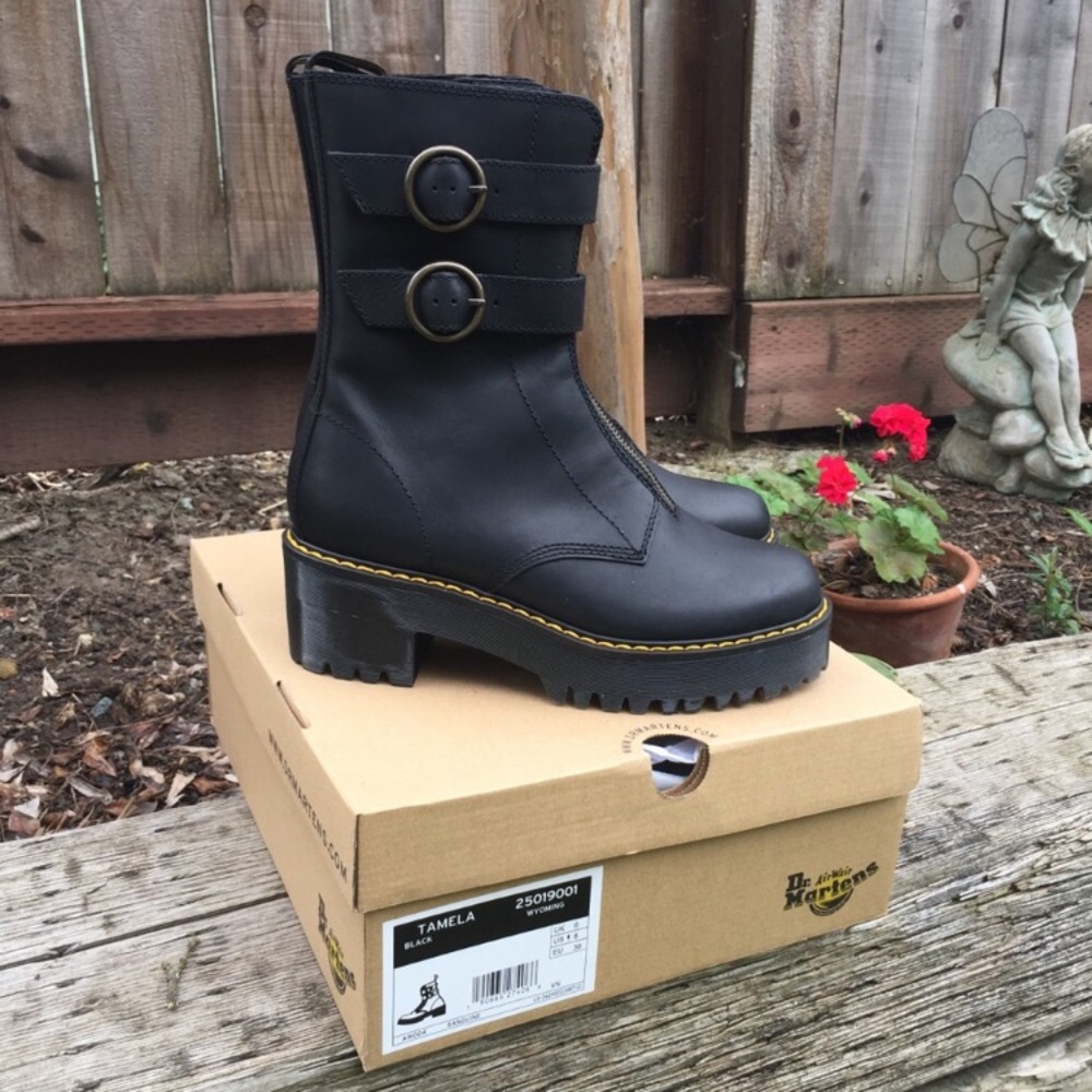Dr Martens Tamela Black Wyoming Zip Boots